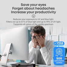 Load image into Gallery viewer, Blue Light Blocking Screen Protector for 31.5-32 Inch Monitors – Eye Protection