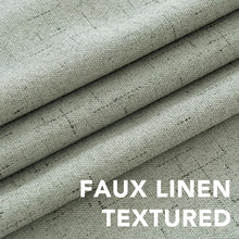 Load image into Gallery viewer, Chic Sage Green 84” Blackout Curtains - Noise Reducing Linen Look with Grommets
