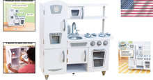 Load image into Gallery viewer, Sustainable Vintage Play Kitchen with Removable Sink &amp; Play Phone, White Finish