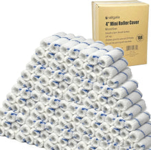 Load image into Gallery viewer, 144-Pack Mini Paint Roller Covers, 4-Inch Shedless Microfiber for Professionals