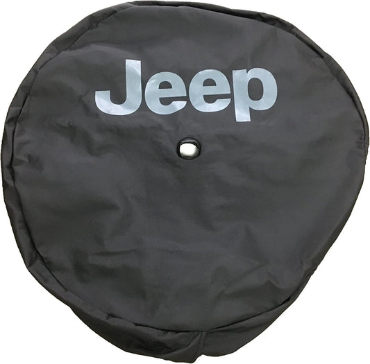 Durable 32" OEM Jeep Tire Cover in Black Vinyl - Perfect Fit for 245/75 R17