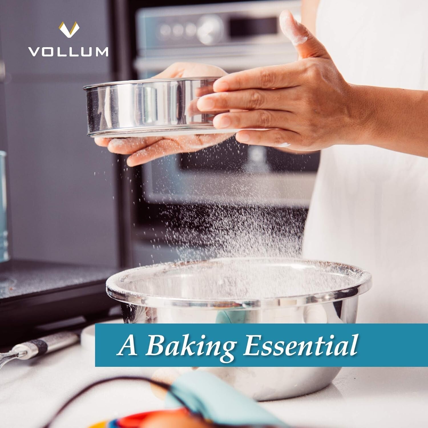 Heavy Duty 12" Dishwasher Safe Flour Sieve - Commercial-Grade Baking Essential