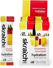 Load image into Gallery viewer, Portable Electrolyte Powder Packets - Strawberry Lemonade Hydration Mix 20ct