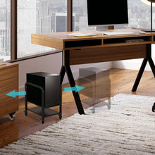 Load image into Gallery viewer, Efficient Computer Case Stand with 2-Tier Design and Mobile Caster Wheels