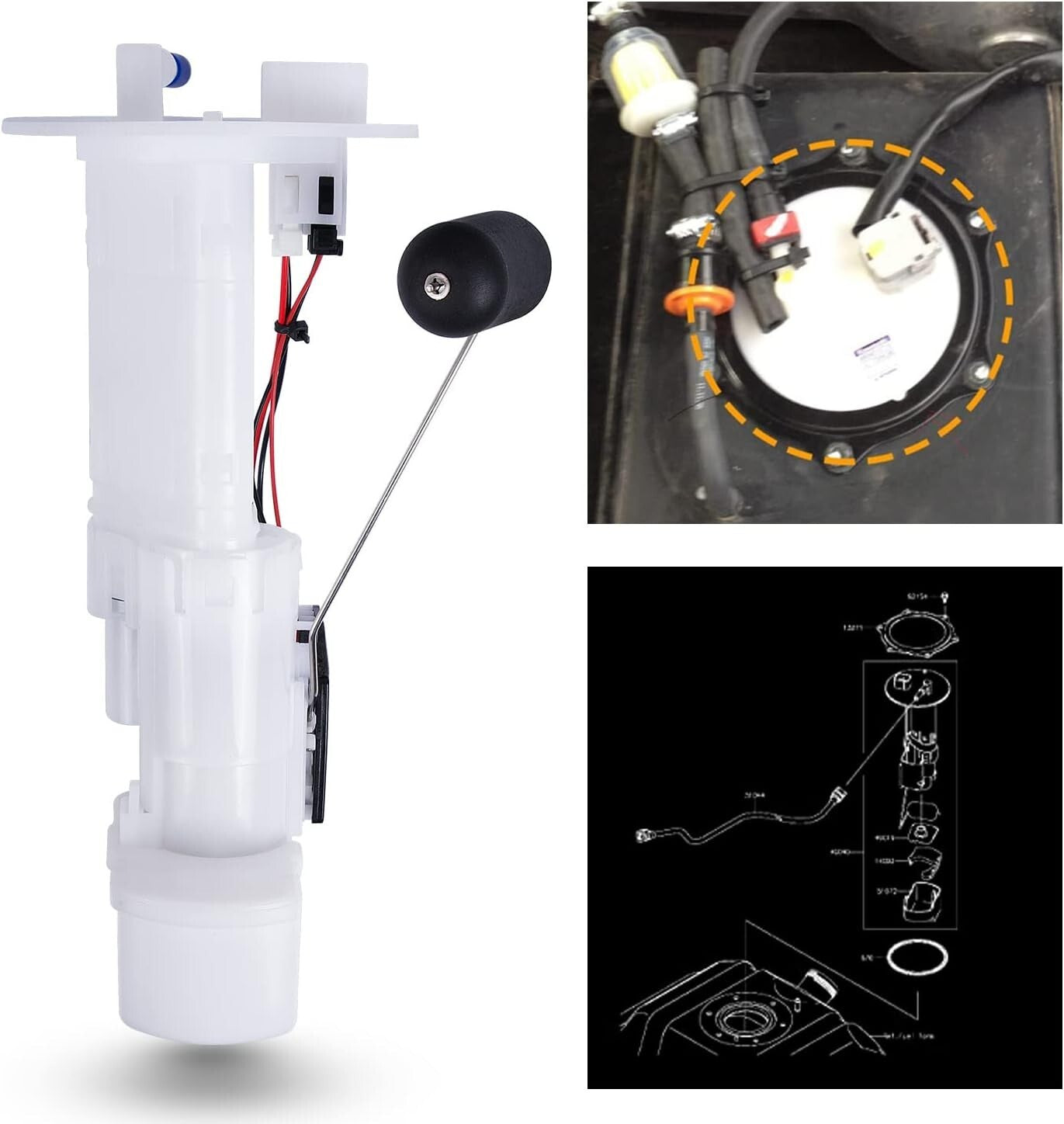 Durable Front Mount Fuel Pump for Kawasaki TERYX 750 - Easy Installation