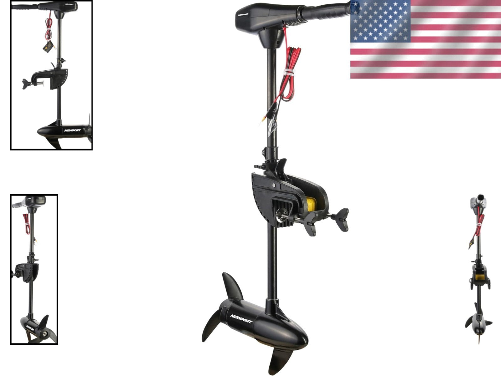 62lb Thrust Saltwater Trolling Motor with LED Battery Indicator - 36" Shaft