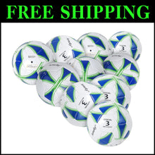 Load image into Gallery viewer, Durable Machine-Stitched PVC Soccer Ball Set with Pump - Ideal for Backyard Fun