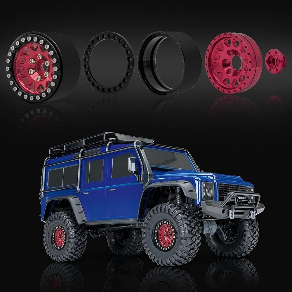 OGRC 1.9 Inch Aluminum Beadlock Wheels - Ideal for Traxxas & D90 Crawlers - 4PCS