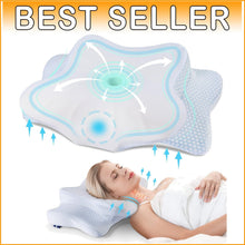 Load image into Gallery viewer, Ergonomic Cervical Pillow for Neck Pain Relief - Contour Memory Foam Queen Size