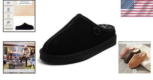 Women's Greta Genuine Shearling Clogs - Ultimate Comfort for Indoor/Outdoor Use