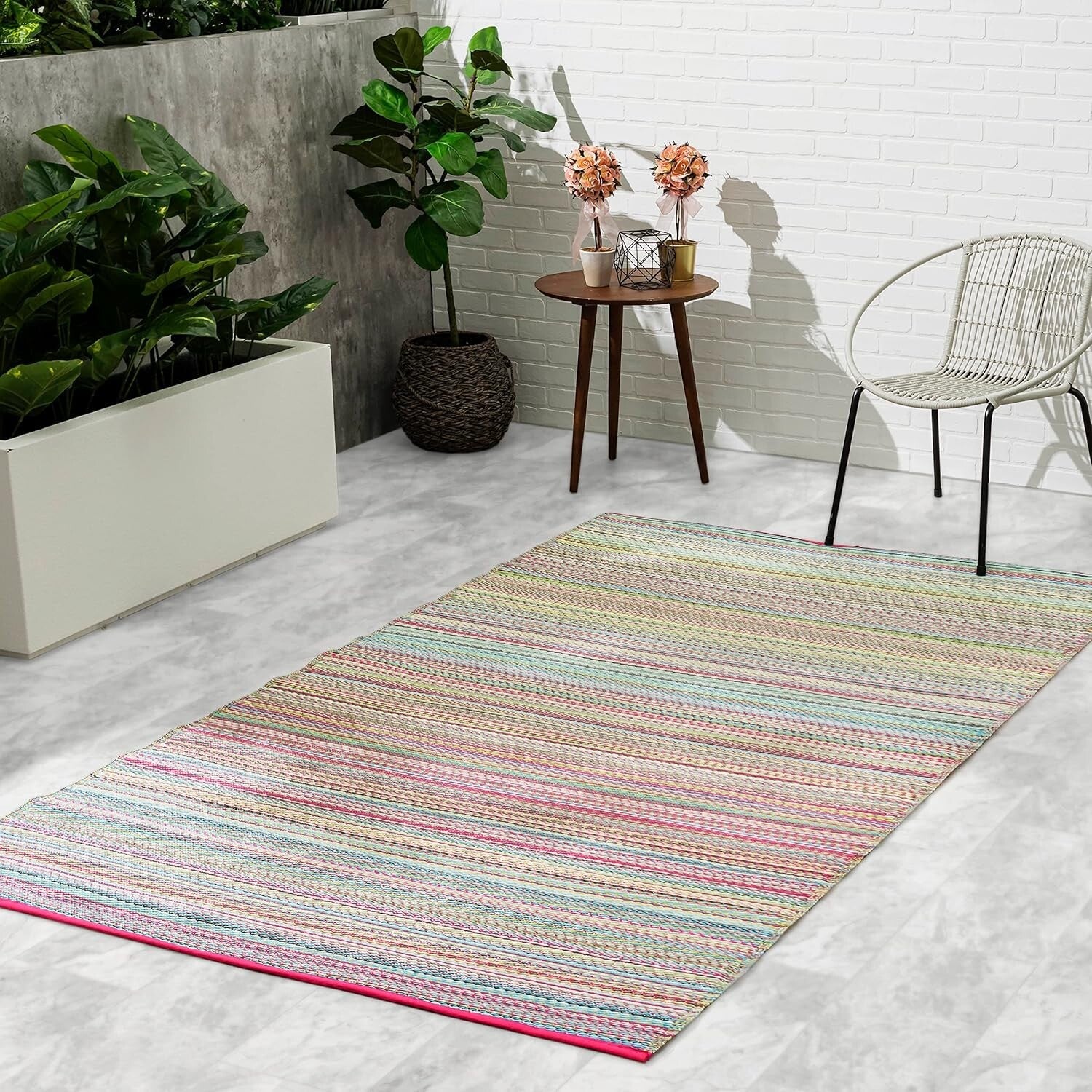 Durable and Lightweight Outdoor Rug - Waterproof & Fade Resistant, 3' x 5'