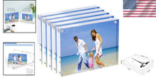 Load image into Gallery viewer, Versatile 6x8 Acrylic Picture Frames - Magnetic, Easy Photo Changes, Pack of 5