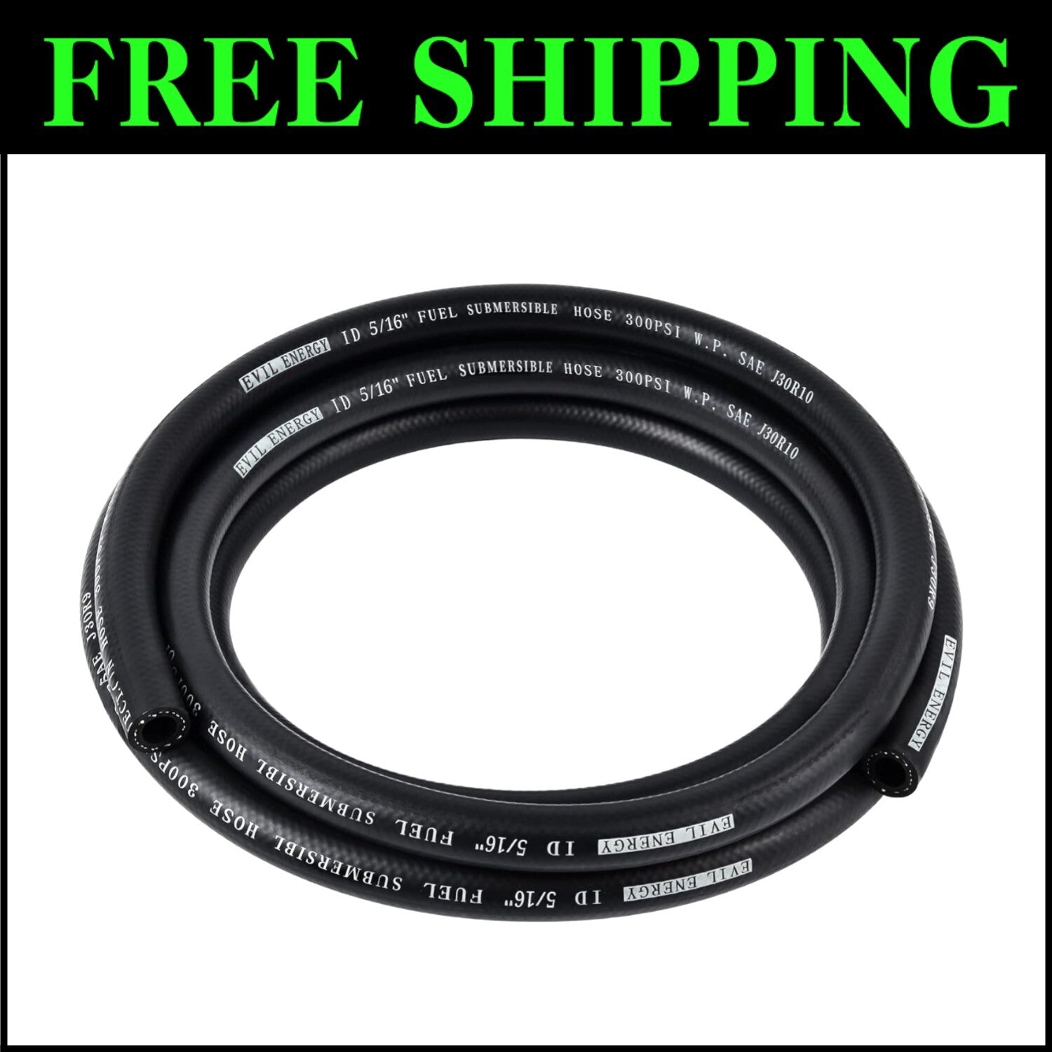 5FT Submersible Fuel Hose 5/16" E85 Line SAE 30R10 - Durable Automotive Solution