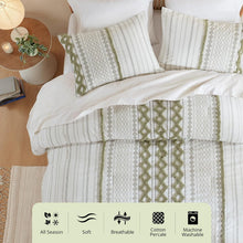 Load image into Gallery viewer, Luxury King Size Comforter Set - 3 Piece Cotton Bedding with Matching Shams