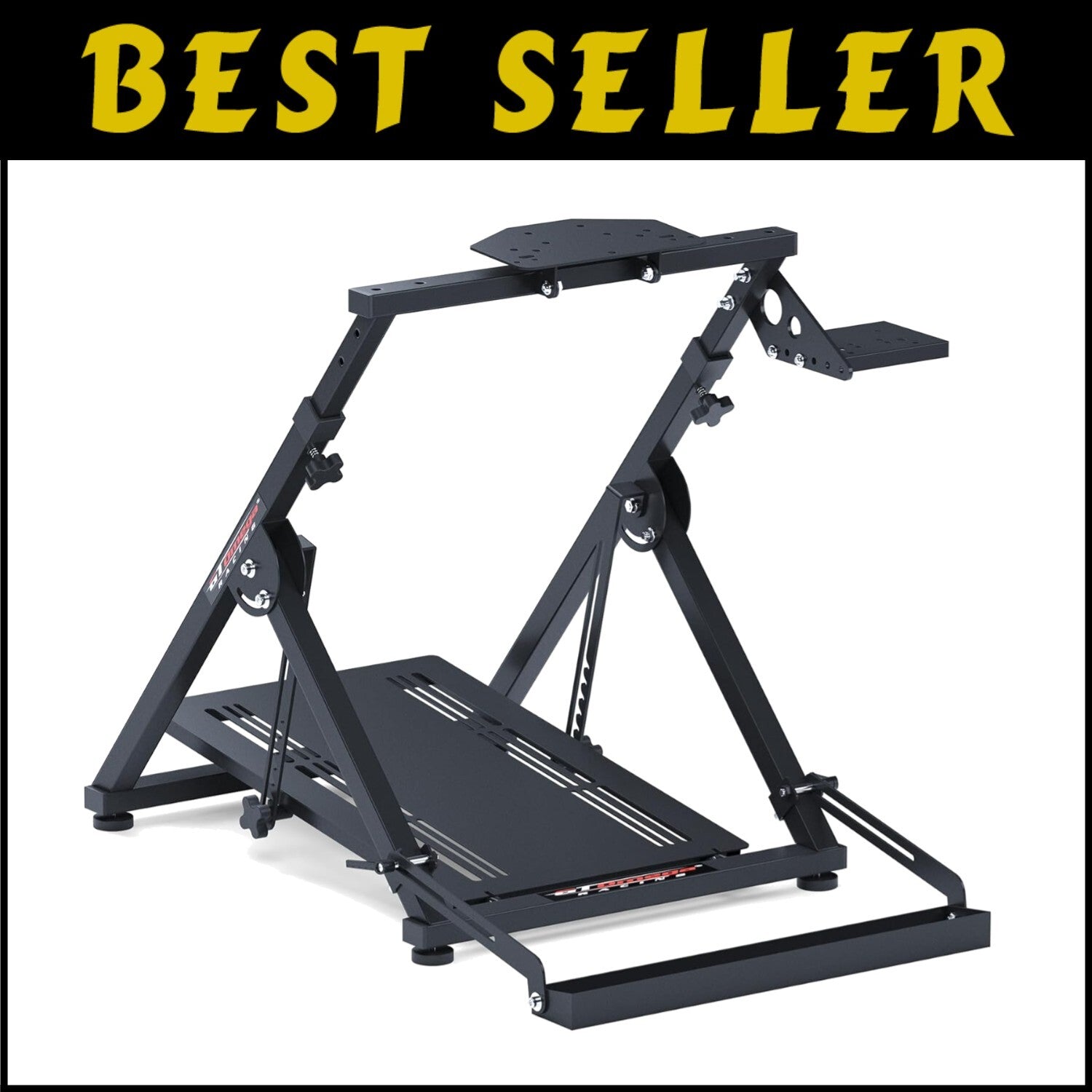 Sturdy X-Frame Racing Wheel Stand for Sim Gaming Enthusiasts - Compact & Durable