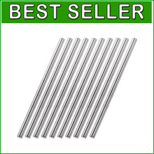 Load image into Gallery viewer, Versatile 304 Stainless Steel Round Rods - 8mm Diameter, 300mm Length, 10pcs