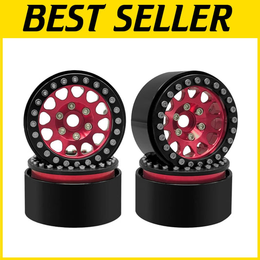 OGRC 1.9 Inch Aluminum Beadlock Wheels - Ideal for Traxxas & D90 Crawlers - 4PCS