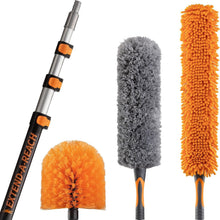 Load image into Gallery viewer, High Reach Cleaning Solution: 20ft Duster Kit with Extension Pole Included