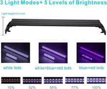 Load image into Gallery viewer, Durable Extendable 16W Aquarium Light with Adjustable Brackets for Aquascapes