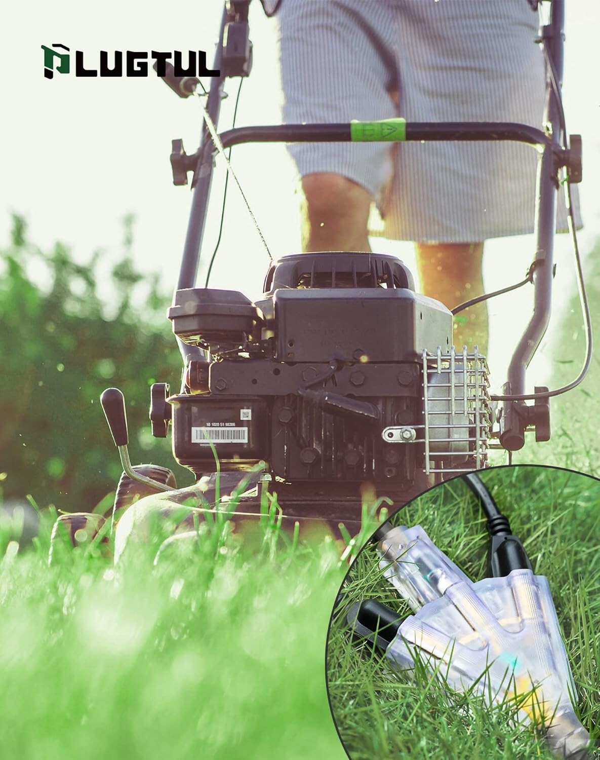 Durable Waterproof 25ft Extension Cord with 3 Outlets and Reliable Indicator