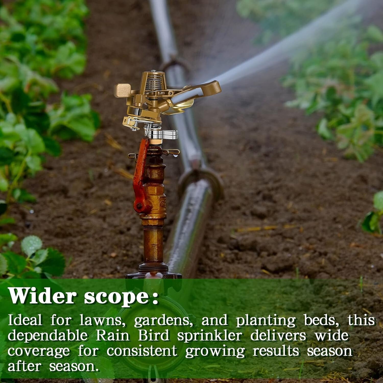 Impulse Sprinkler Heads Set - 24 Durable Brass Units for Easy Garden Watering