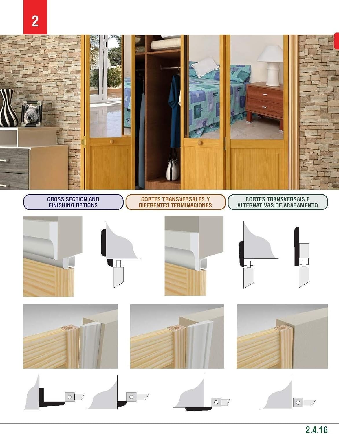 Lightweight Bi-Fold Closet Door, 80x36 - Solid Pine with Classic 6-Panel Design