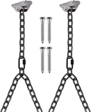 Load image into Gallery viewer, Heavy-Duty Rustproof Porch Swing Chain Kit with Silent Hangers, 1000LB Capacity