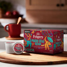 Load image into Gallery viewer, Rich Mardi Gras Blend Coffee - Medium-Dark Roast K-Cup Pods with Caramel Finish