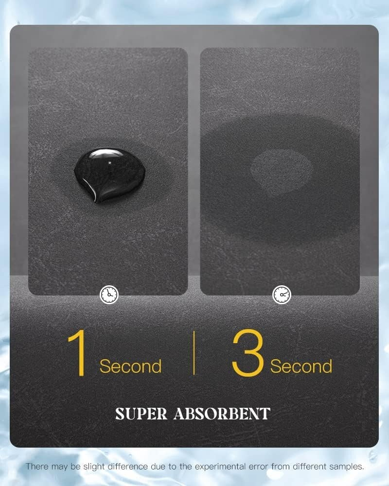 Elegant 2-Piece Dark Grey Bath Mat Set - Durable & Easy-Clean Floor Rugs