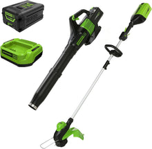 Load image into Gallery viewer, Eco-Friendly 60V Trimmer &amp; 540 CFM Leaf Blower Combo Kit - Lightweight Design