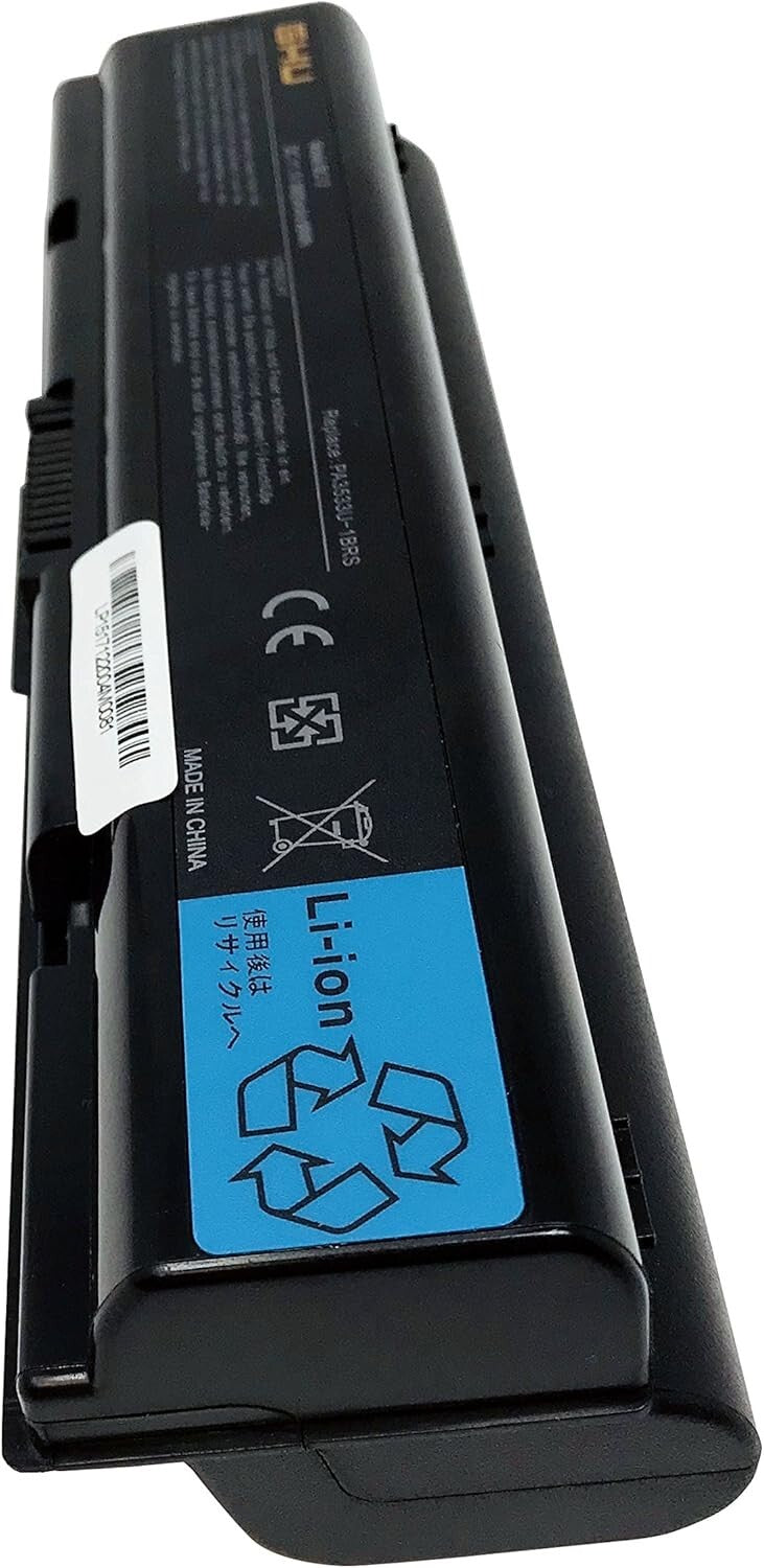 Fast-Charging 12-Cell Battery for Toshiba A200, A300, A500 Series - UL Approved!