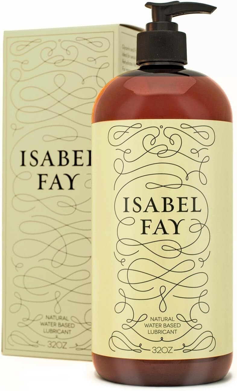 Natural Water-Based Personal Lubricant for Sensitive Skin - 32 oz, Glycerin-Free