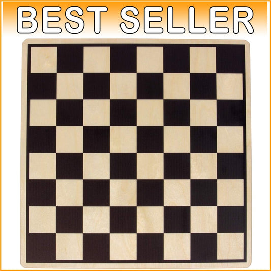 Durable 15-Inch Birch Plywood Checker and Chess Board - Made in Vermont