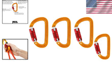 Load image into Gallery viewer, Versatile Yellow D-Shaped Locking Carabiner - Lightweight &amp; Compact for Climbers