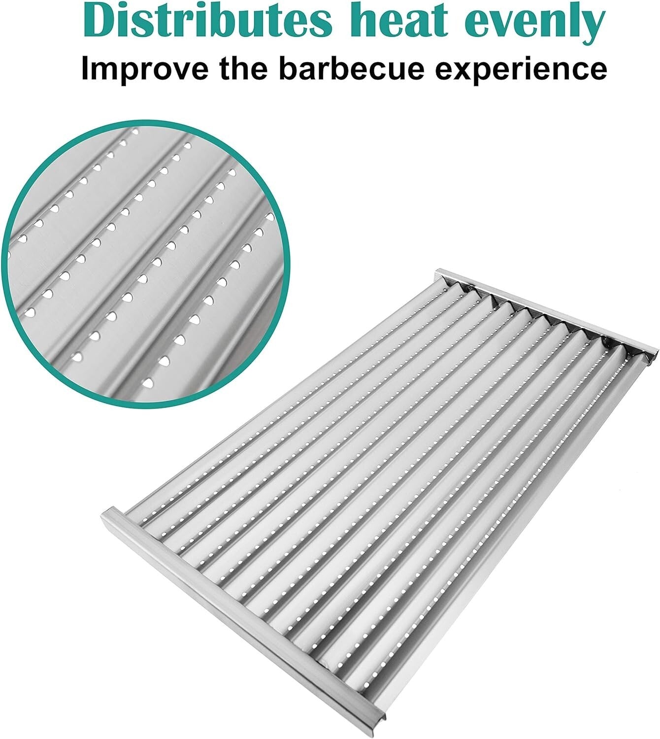 Replacement Grill Parts Set with Cast Iron Grates for Charbroil Infrared Grills