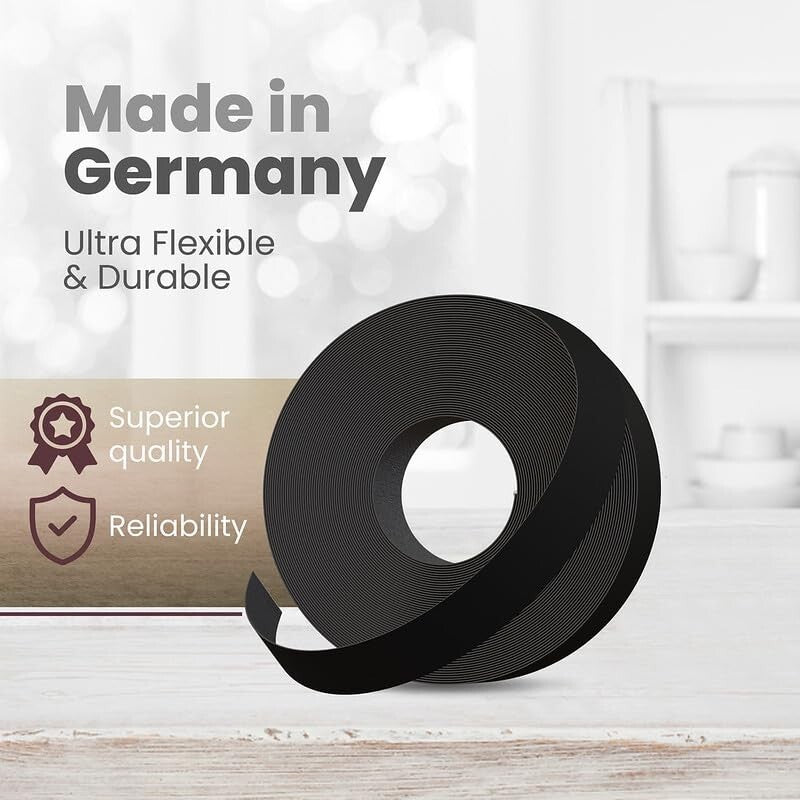 Premium Black Melamine 2'' x 50' Iron-On Edge Banding for DIY Furniture Projects