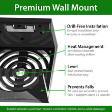 Load image into Gallery viewer, Secure Wall Mount for Xbox Series X with 3 Controller Holders &amp; Cable Manager