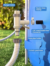 Load image into Gallery viewer, Plunger Valve &amp; Pipe Holder Combo for Above Ground Pools - Easy Install - 2 Pack
