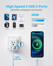 Load image into Gallery viewer, Versatile Travel Adapter Kit with Detachable Plugs &amp; 5-in-1 Charging Capability