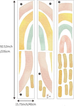 Load image into Gallery viewer, Fun Boho Rainbow Sun Wall Decals, Ideal for Kids' Playroom or Nursery Decor