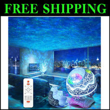 Load image into Gallery viewer, Multicolor Galaxy Projector with Timer &amp; Bluetooth Speaker - Bedroom Essential