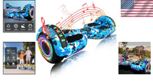 Load image into Gallery viewer, Self-Balancing Scooter with Bluetooth Speakers &amp; LED Lights - Perfect Gift!