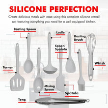 Load image into Gallery viewer, Multi-Functional 9-Piece BPA-Free Silicone Kitchen Tools Set - Soft &amp; Strong
