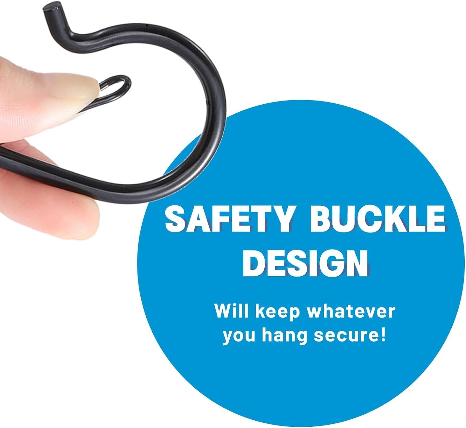 100 Pack Heavy-Duty Screw-in Hooks for Outdoor String Lights - Rust Resistant