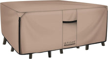Load image into Gallery viewer, Heavy-Duty Rectangular Patio Table Cover - 600D Waterproof Canvas 88x62 inches