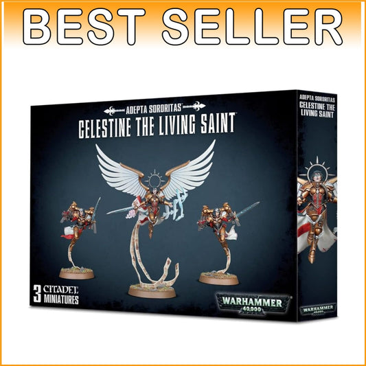 Celestine The Living Saint Model - Stunning Gold Detail, 40k Gaming Piece