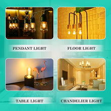 Load image into Gallery viewer, E26 Base Vintage LED Edison Bulbs - 8 Pack, Energy Efficient 2200K Warm Light