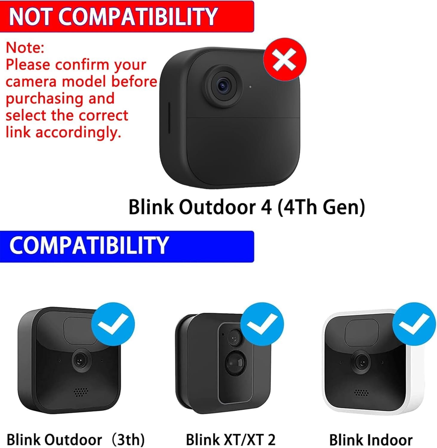 4W Weatherproof Solar Panel Kit for Blink Outdoor Camera - 13ft Cable Included