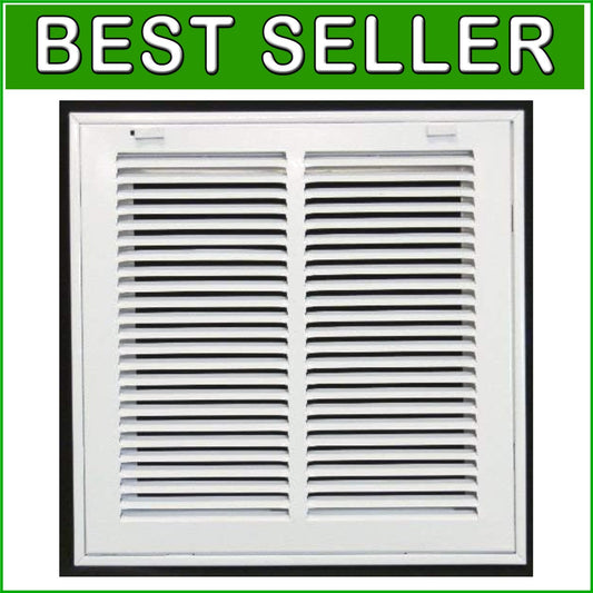 Elegant Flat Stamped 14" X 12" Air Filter Grille - Easy Installation Design
