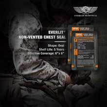 Load image into Gallery viewer, Sterile Non-Vented Chest Seal Adhesive Dressings - 6 Pack for Emergency Care